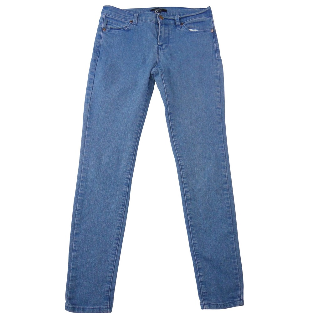 Forever 21 Womens Skinny Jeans Medium Wash Blue Mid Rise Denim Pants Size 26